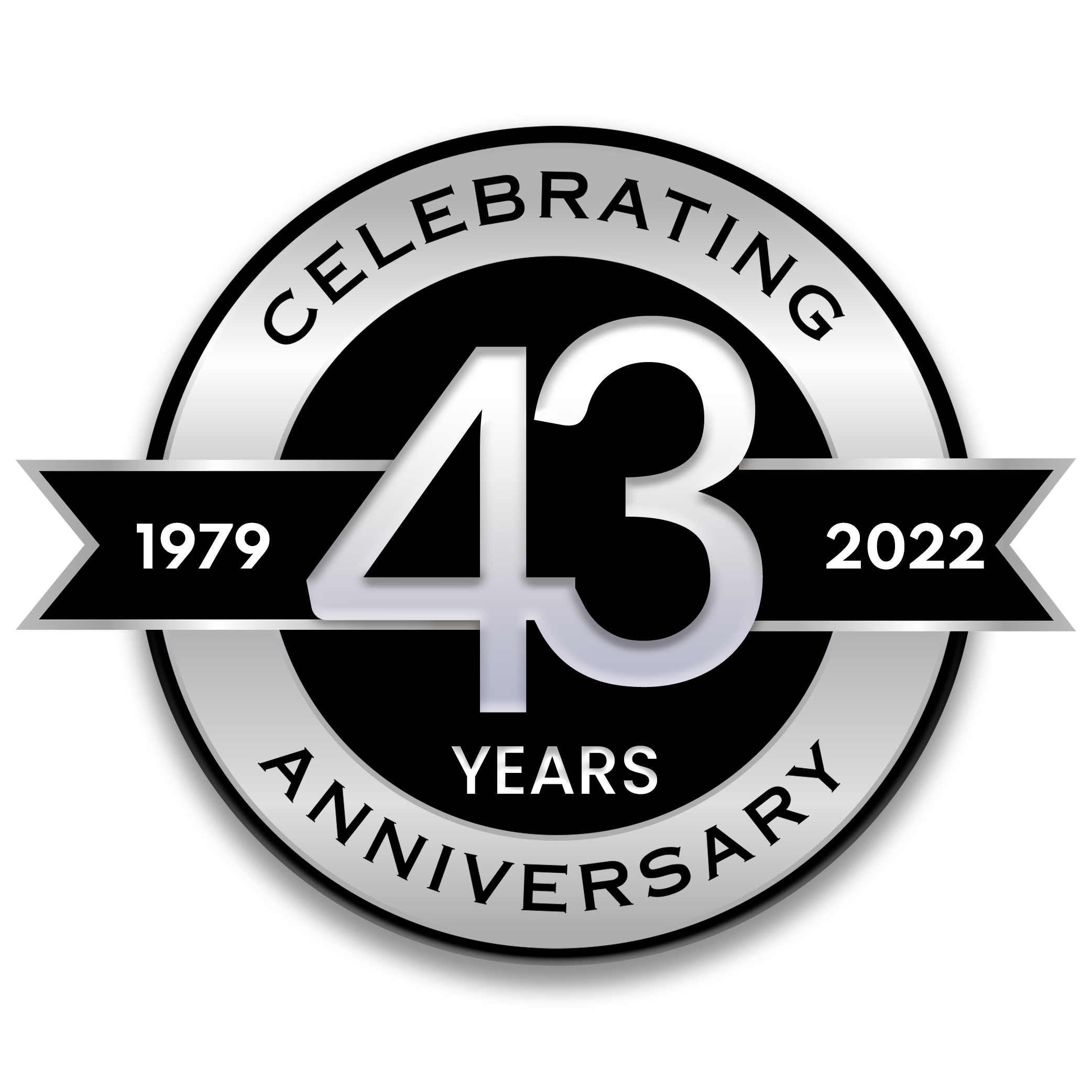 Celebrating Fed Steel Supply's 43rd-anniversary celebration graphic